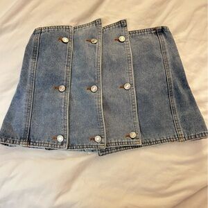 SHEIN Light Blue Denim Skirt